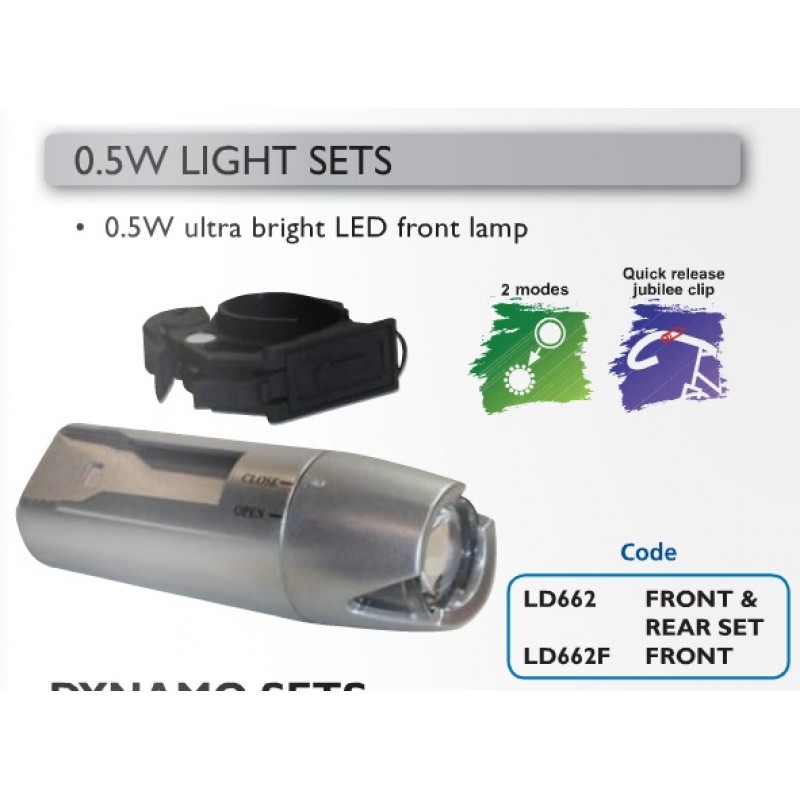 Oxford LD662 1/2W Torch Front & Rear Set