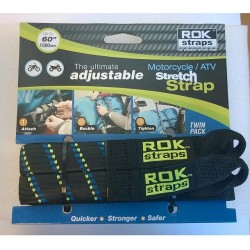 Oxford Rok Straps 25mm Black Green Blue colour