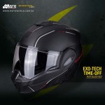 Scorpion EXO Tech Time Off Modular Motorcycle Helmet - Non PSB Approved
