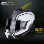 Scorpion EXO Tech Time Off Modular Motorcycle Helmet - Non PSB Approved