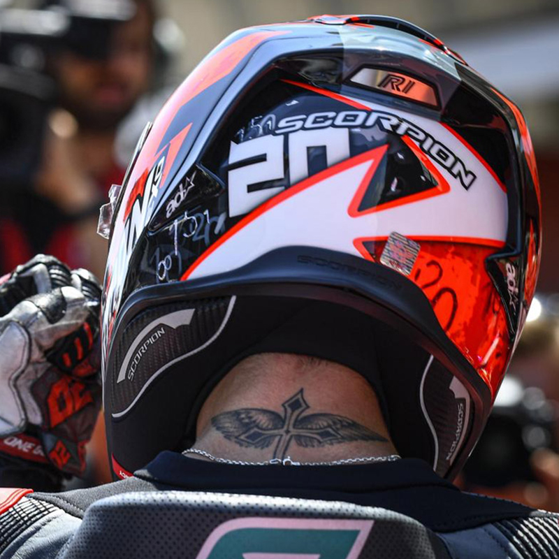 Scorpion Exo R1 Air Fabio Replica Full Face Motorcycle Helmet PSB Approved