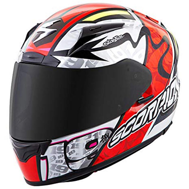 Scorpion EXO-2000 Evo Air Bautista Neon Red Full Face Motorcycle Helmet