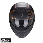 Scorpion EXO Combat Evo Rockstar Gold Modular Motorcycle Helmet