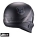Scorpion EXO Combat Evo Unborn Matt Black Silver Modular Motorcycle Helmet - Non PSB Approved