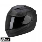 Scorpion EXO-1200 AIR Alias Matt-Black-Argent Motorcycle Helmet - PSB Approved