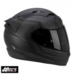 Scorpion EXO-1200 AIR Alias Matt-Black-Argent Motorcycle Helmet - PSB Approved