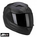 Scorpion EXO-1200 AIR Alias Matt-Black-Argent Full Face Motorcycle Helmet - PSB Approved