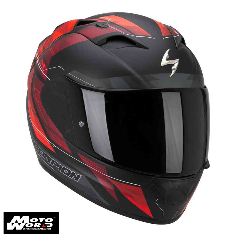 Scorpion EXO-1200 AIR Hornet Neon Red Motorcycle Helmet - PSB Approved