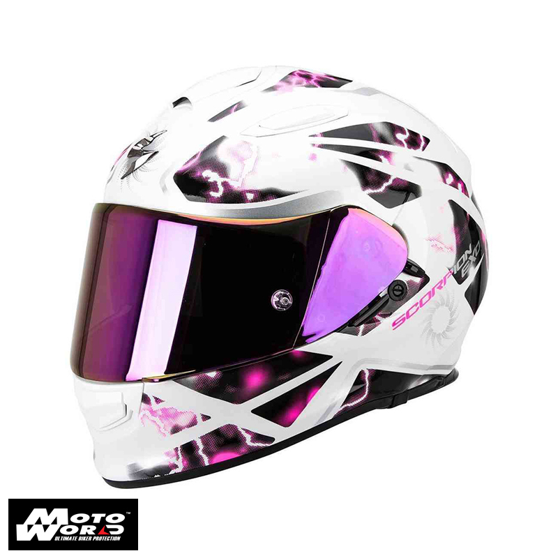 Scorpion EXO-510 AIR Xena Pearl-White-Pink Motorcycle Helmet
