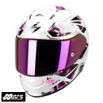 Scorpion EXO-510 AIR Xena Pearl-White-Pink Motorcycle Helmet