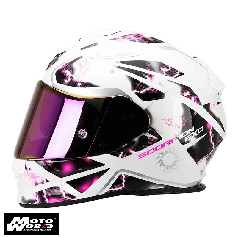 Scorpion EXO-510 AIR Xena Pearl-White-Pink Motorcycle Helmet