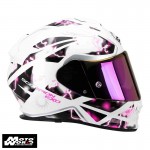 Scorpion EXO-510 AIR Xena Pearl-White-Pink Motorcycle Helmet