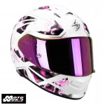 Scorpion EXO-510 AIR Xena Pearl-White-Pink Motorcycle Helmet