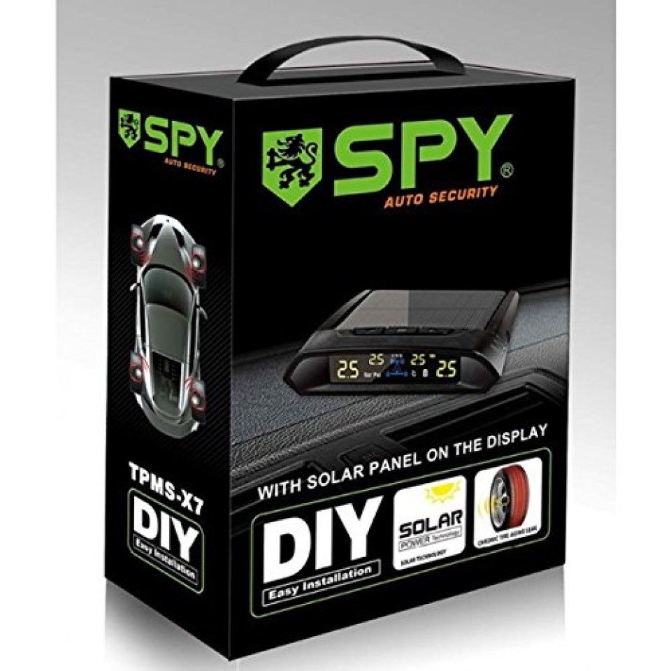 Spy Alarm TPMSA1EXTCAR Solar TPMS with External Sensor for Car & Van