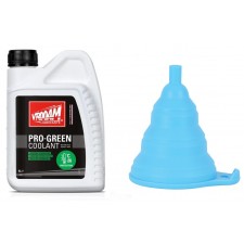 Coolant Change Kit - Vrooam DIY Bike Care Kits Pro-Green Coolant Ready Mix / Silicone Funnel