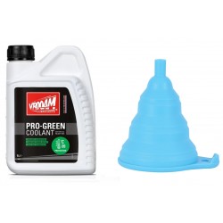 Coolant Change  Kit - Vrooam DIY Bike Care Kits Pro-Green Coolant Ready Mix / Silicone Funnel