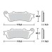 SBS 156MS Front Sinter Motorcycle Brake Pad