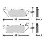 SBS 184MS Front Sinter Motorcycle Brake Pad