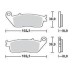 SBS 184MS Front Sinter Motorcycle Brake Pad