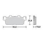 SBS 195MS Front Sinter Motorcycle Brake Pad