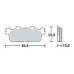 SBS 195MS Front Sinter Motorcycle Brake Pad