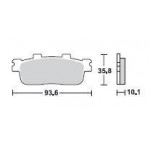 SBS 201MS Front Sinter Motorcycle Brake Pad