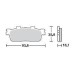 SBS 201MS Front Sinter Motorcycle Brake Pad