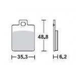 SBS 202MS Front Sinter Motorcycle Brake Pad