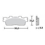 SBS 204CT Carbon Tech Motorcycle Brake Pad