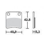 SBS 209HF Front Ceramic Motorcycle Brake Pad