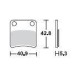 SBS 209HF Front Ceramic Motorcycle Brake Pad