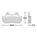 SBS 542LS Rear Sinter Motorcycle Brake Pad