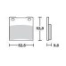 SBS 556LS Rear Sinter Motorcycle Brake Pad