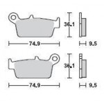 SBS 604SI Sinter Off Road Motorcycle Brake Pad