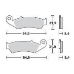 SBS 623LS Rear Sinter Motorcycle Brake Pad