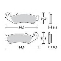 SBS 623SQ Rear Ceramic Brake Pad for Honda RVF400RR (NC35) 90-96
