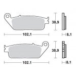 SBS 627HS Front Sinter Motorcycle Brake Pad