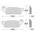SBS 627HS Front Sinter Motorcycle Brake Pad