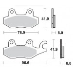 SBS 638HS Front Sinter Motorcycle Brake Pad