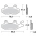 SBS 638LS Front Sinter Motorcycle Brake Pad