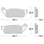 SBS 654HF Front Ceramic Motorcycle Brake Pad