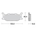 SBS 663SQ Rear Ceramic Brake Pad for Yamaha XJ900S Diversion 94-03
