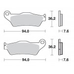 SBS 671HS Front Sinter Motorcycle Brake Pad