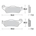SBS 671HS Front Sinter Motorcycle Brake Pad
