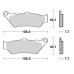 SBS 674HS Front Sinter Motorcycle Brake Pad