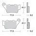 SBS 675LS Rear Sinter Motorcycle Brake Pad