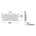 SBS 686HS Front Sinter Motorcycle Brake Pad