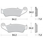 SBS 694HF Front Ceramic Motorcycle Brake Pad