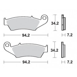 SBS 694SQ Rear Ceramic Brake Pad for Suzuki DRZ400SM