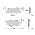 SBS 704LS Rear Sinter Motorcycle Brake Pad